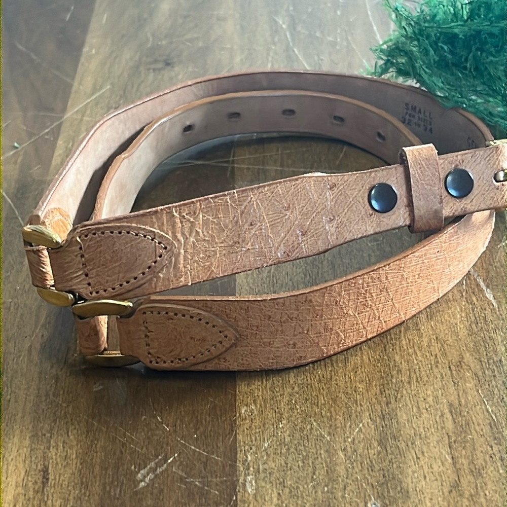 Genuine Ostrich leather belt